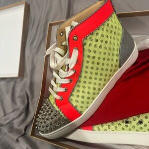 Lime Green Mens Loubs